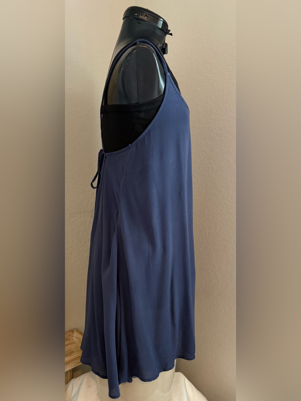 Roxy Windy Fly Away Strappy Blue Women’s Dress Size M Viscose crepe - Picture 5 of 8